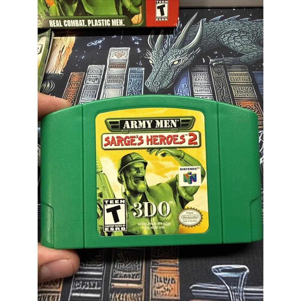 Army Men: Sarge's Heroes 2 Nintendo 64 N64 CIB Tested